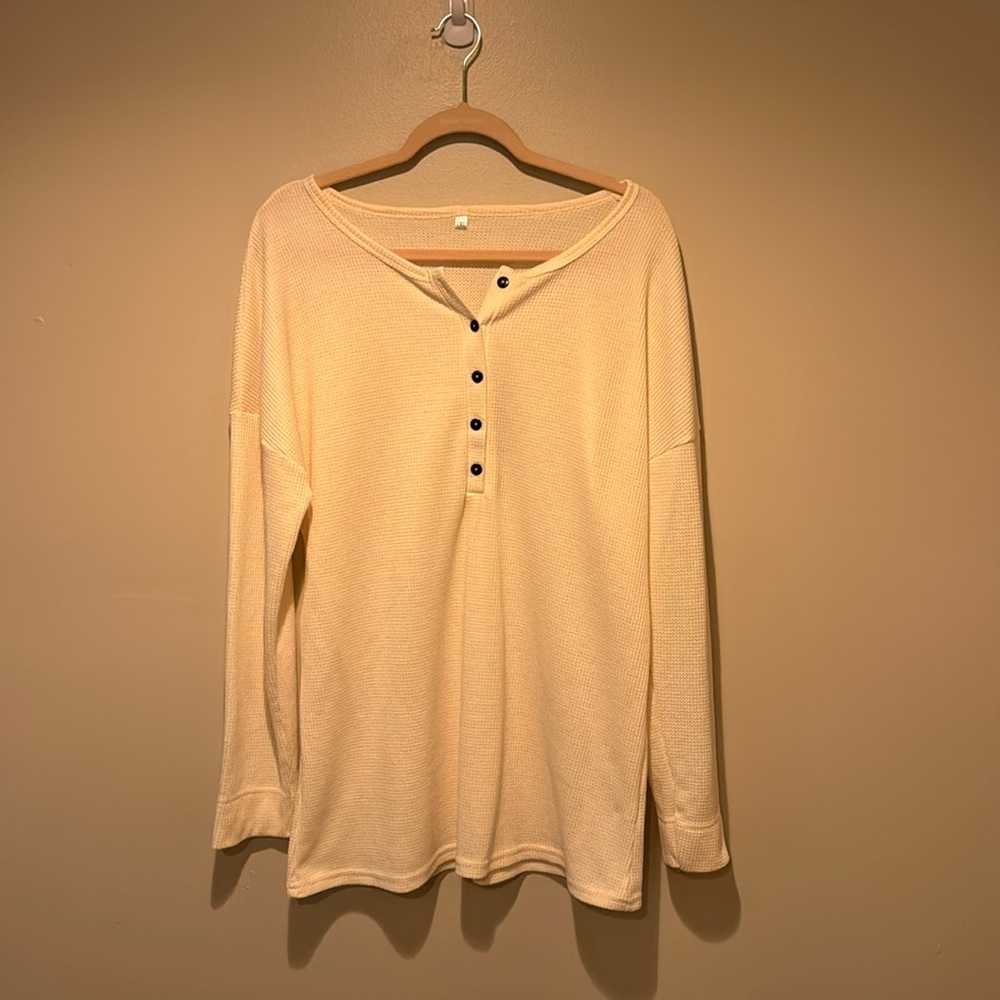 ⭐️Cozy Waffle Knit Shirt Size 2X⭐️